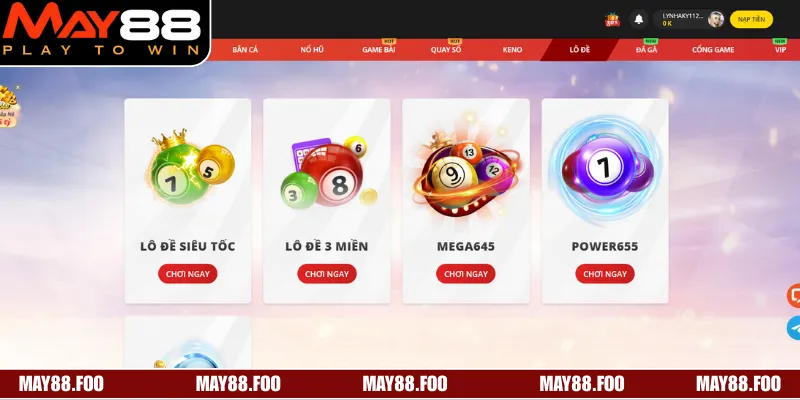 Khám phá một vài siêu phẩm hiện có tại xổ số MAY88